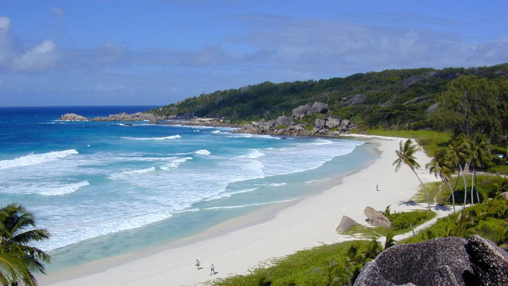 surrounded beautiful beaches and green vegetation
