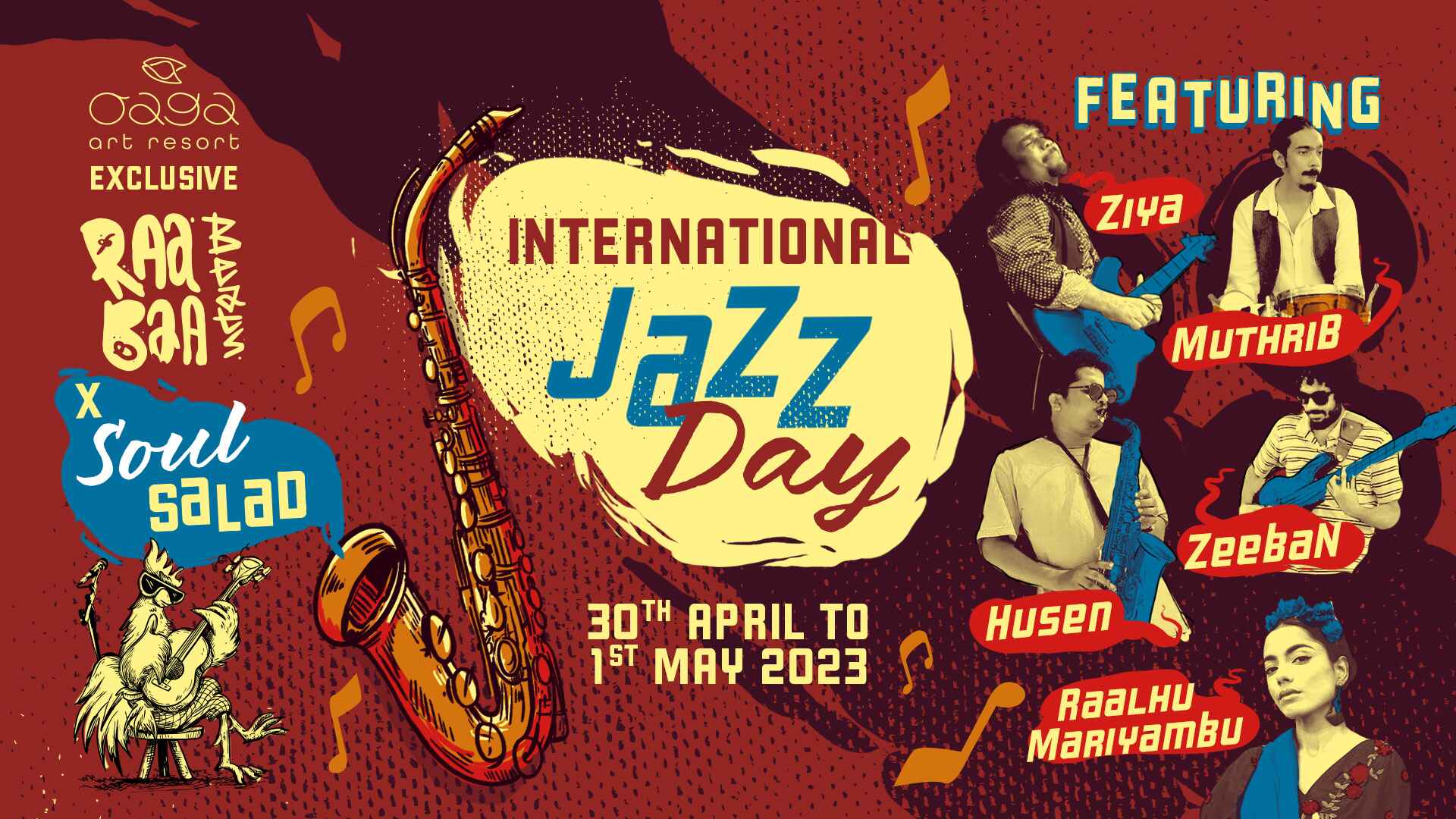 Groove to the Rhythm: The Soul Salad Band Line-up at Oaga Art Resort on International Jazz Day