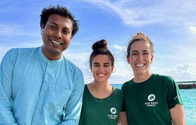 Turtle Rescue Mission Unites Reethi Beach Resort and Olive Ridley Project