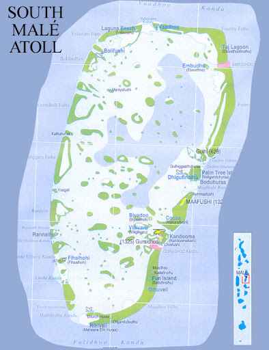 South Male Atoll Map